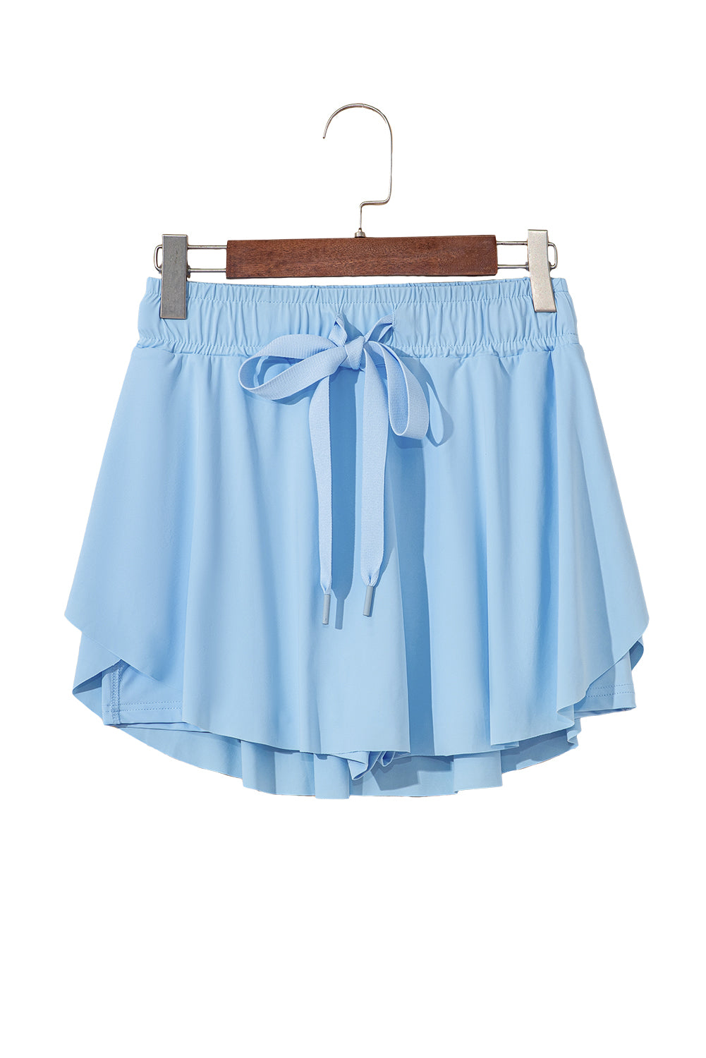 Bonbon Drawstring High Waist Lined Tennis Skort