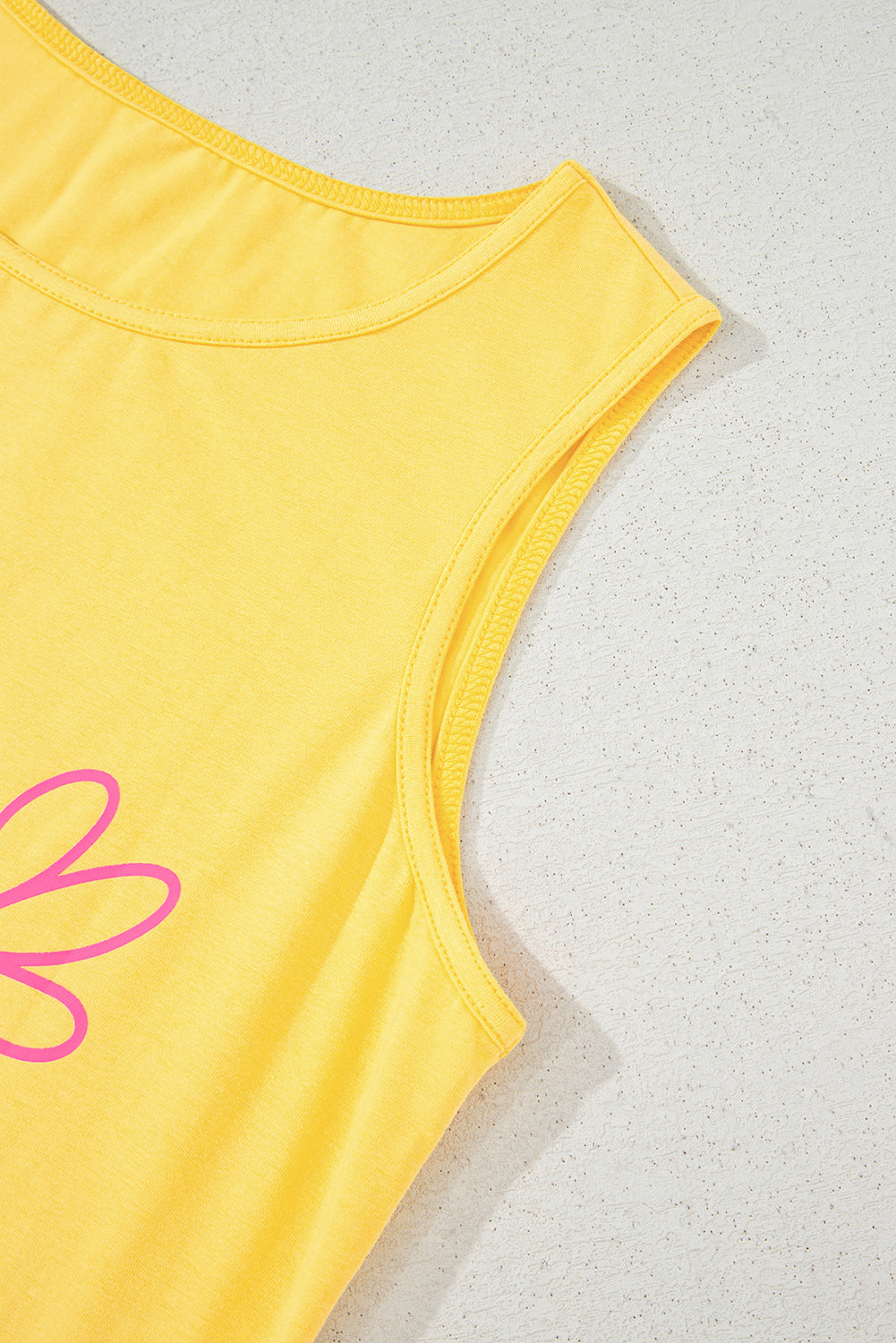 Blue Sun Graphic Summer Tank Top