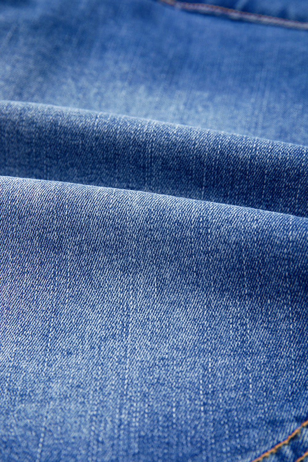 Ashleigh Blue Wrapped Crossed Waist Denim Mini Skirt