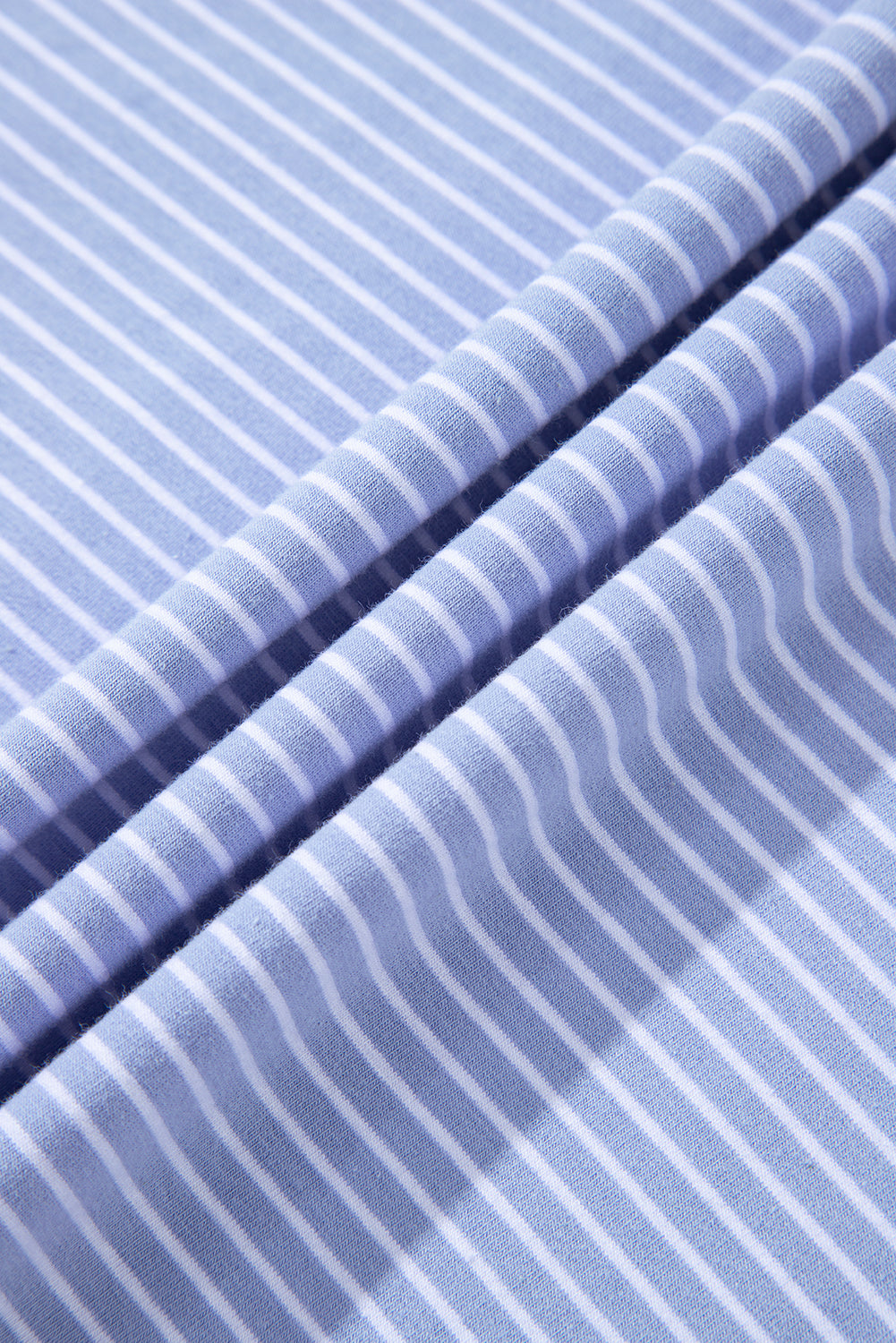 Purple Stripe Dolman Sleeve Polo Shirt and Drawstring Shorts Set