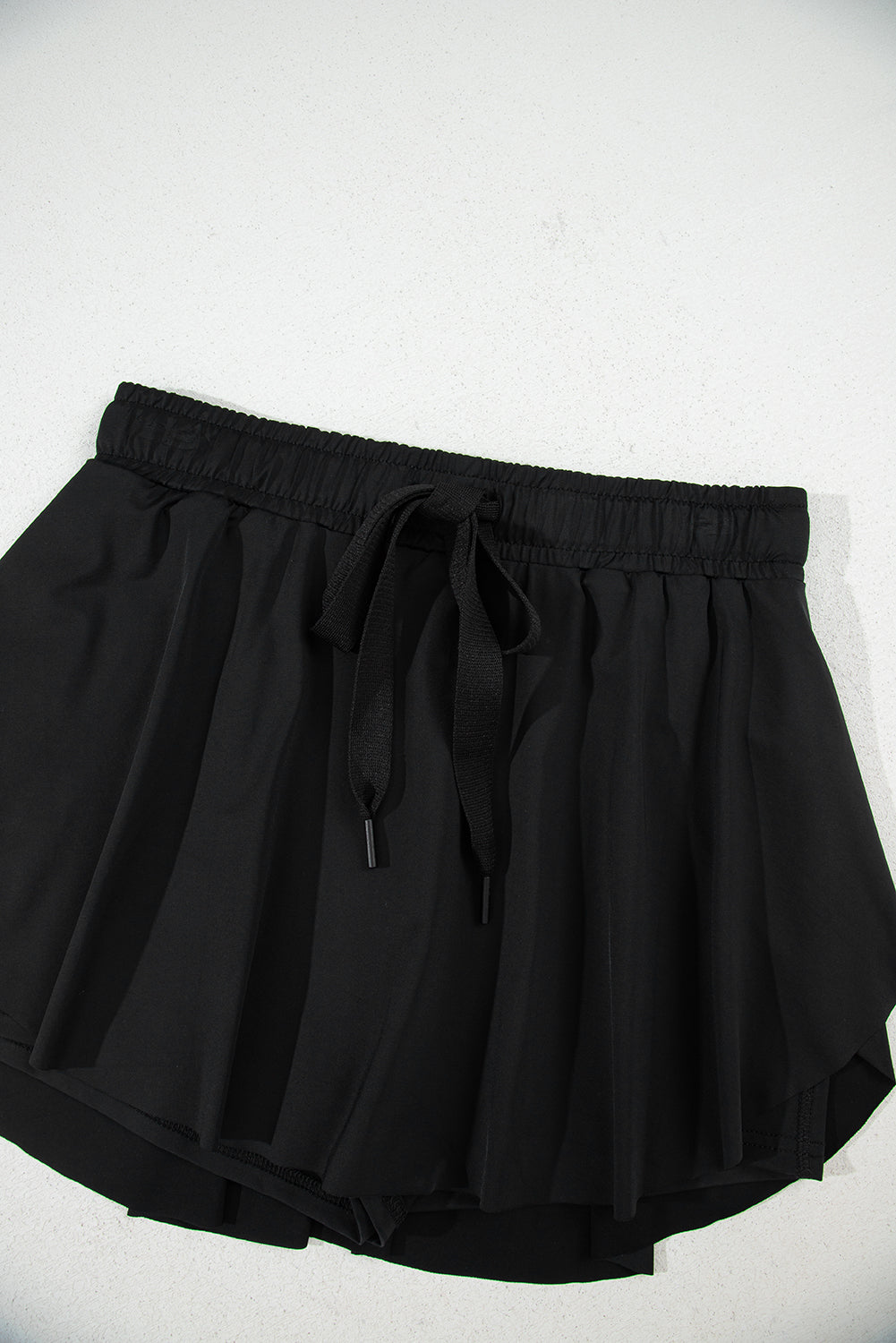 Bonbon Drawstring High Waist Lined Tennis Skort