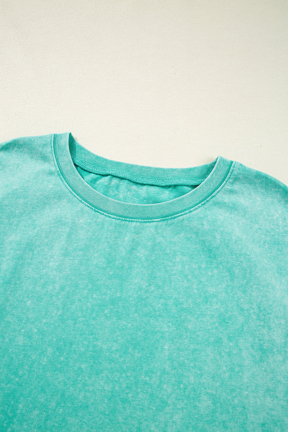 Clearly Aqua Mineral Wash Pocketed T-shirt Dress