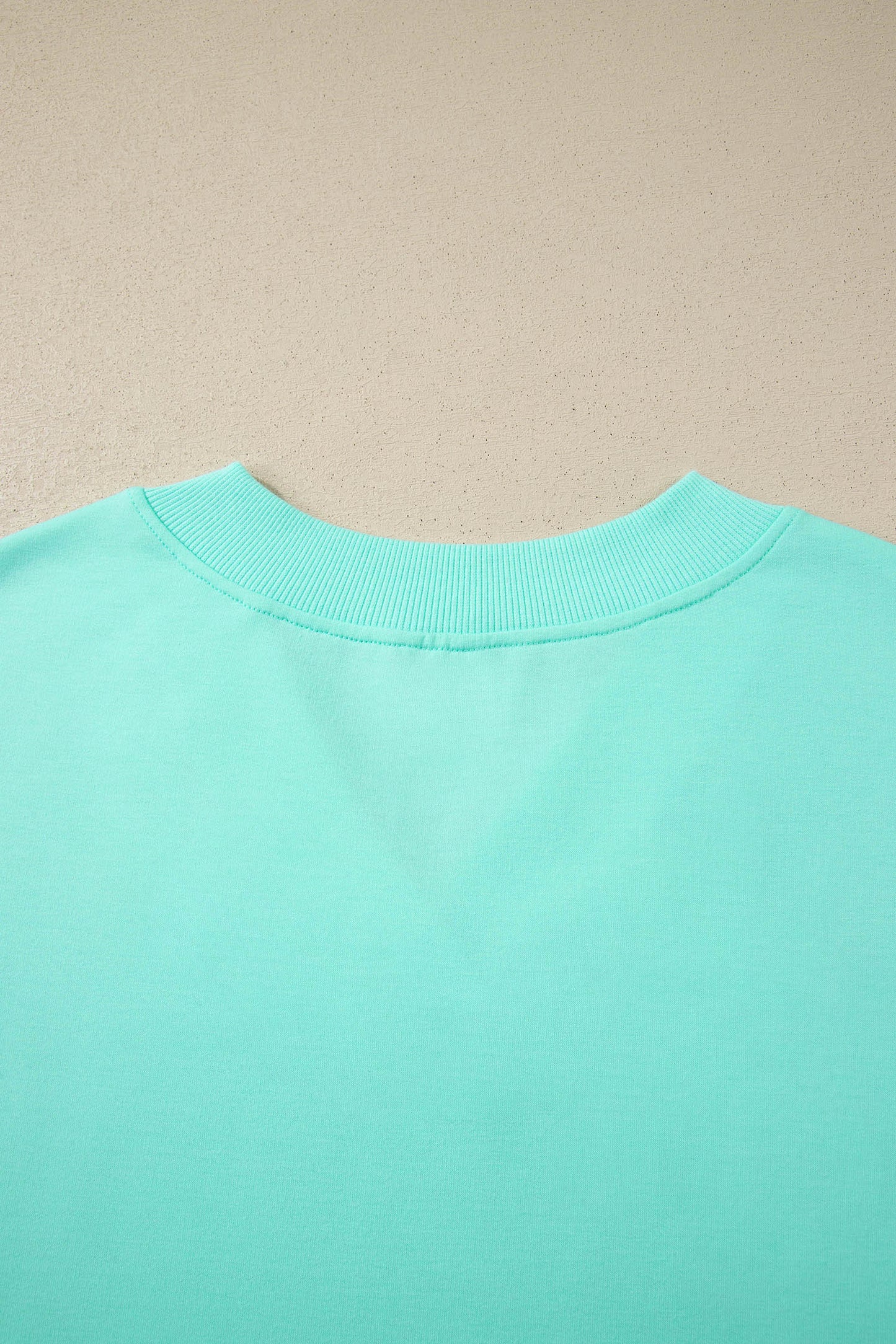 Mint Green V Neck Short Sleeve Top Drawstring Shorts 2pcs Set