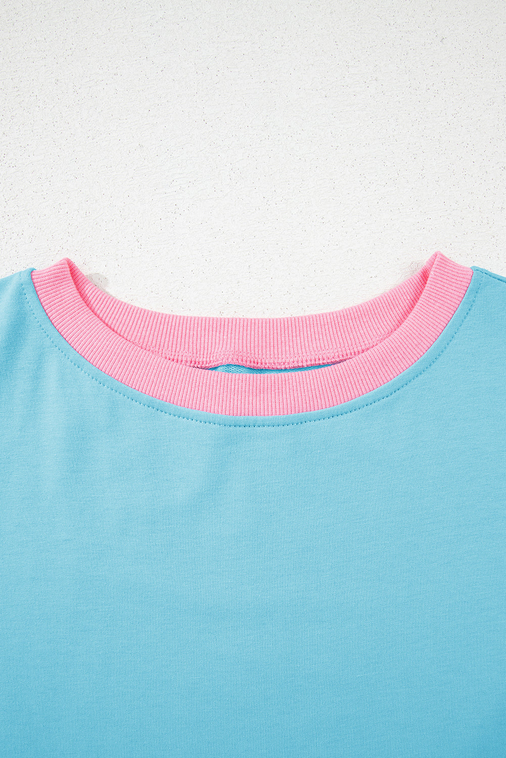 Moonlight Jade Colorblock Edge Drop Shoulder T Shirt and Skort 2Pcs Set
