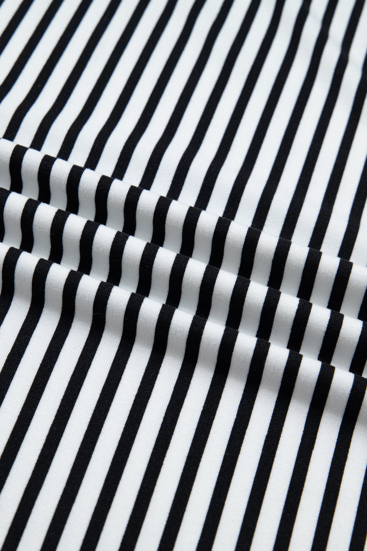 Black Stripe Plus Size Loose Straight Casual Pants