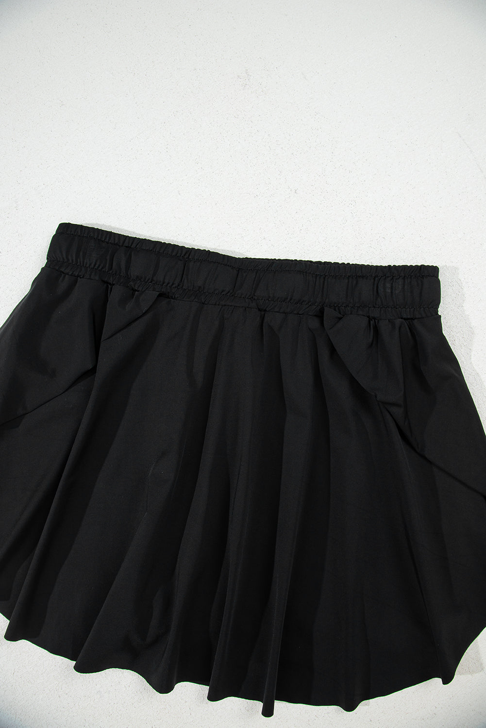 Bonbon Drawstring High Waist Lined Tennis Skort