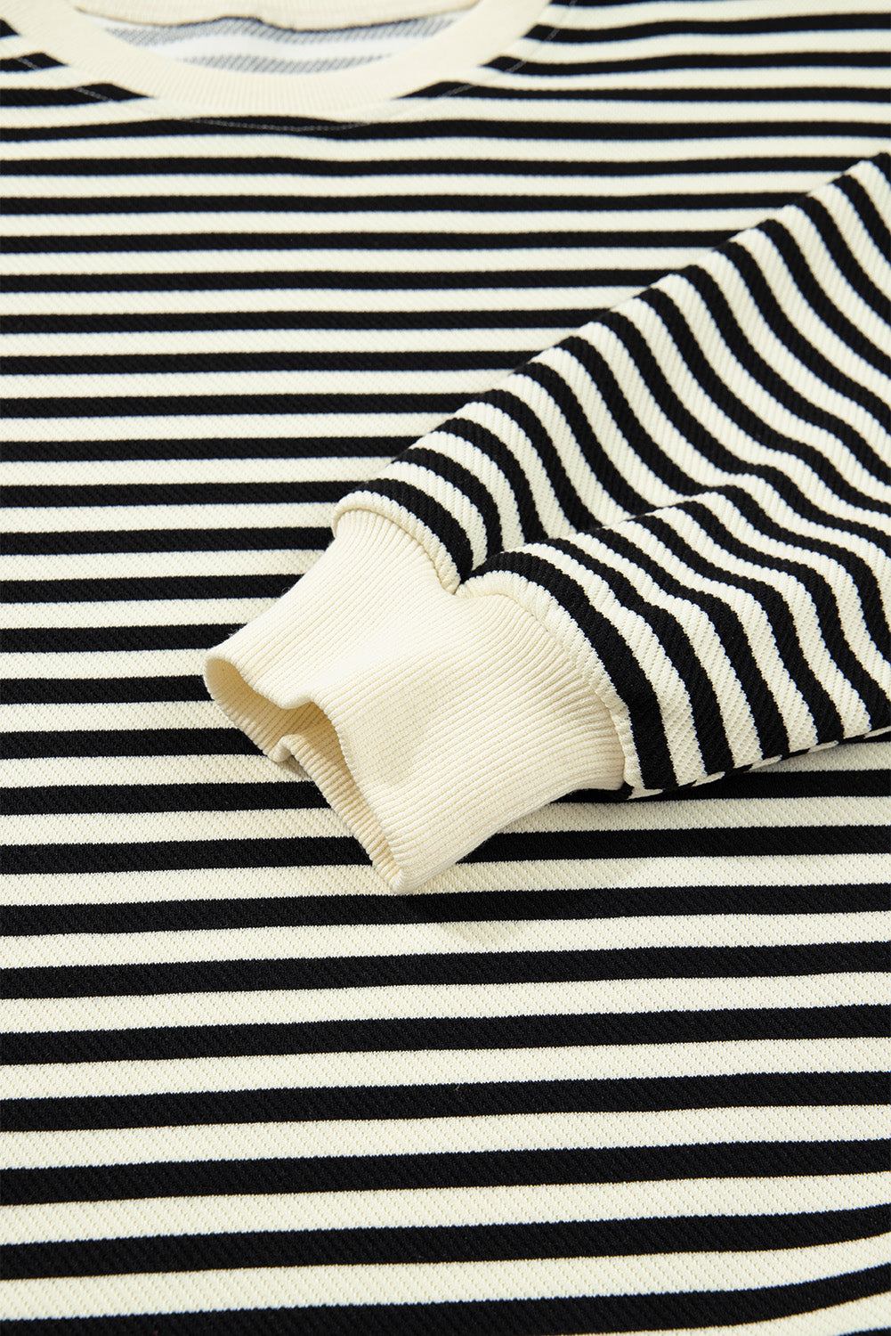 Black Stripe Textured Drop Shoulder Pullover Top Drawstring Mini Skort Two Piece Dress Set