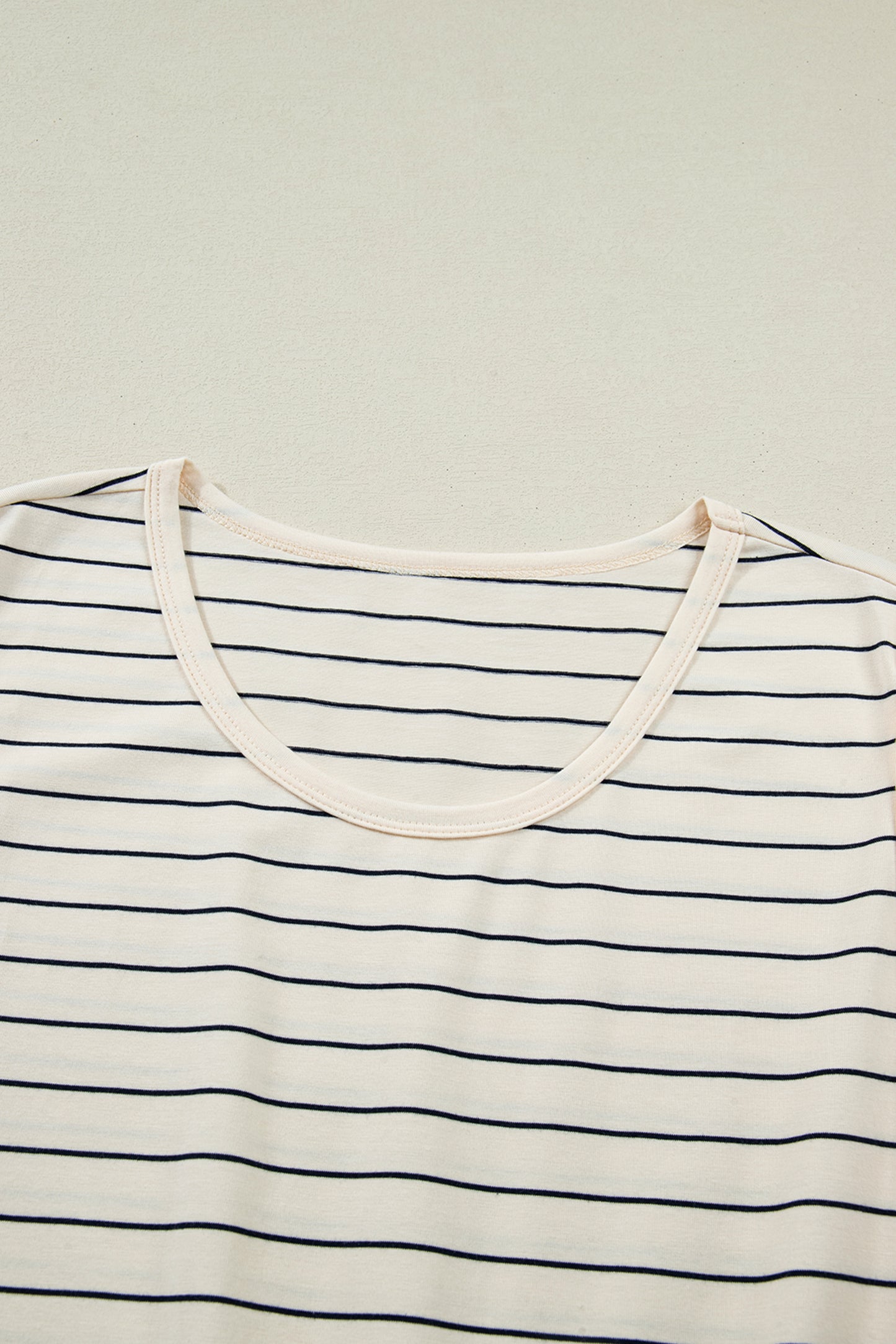 Black Stripe Drawstring Tunic Tank Mini Dress with Pockets
