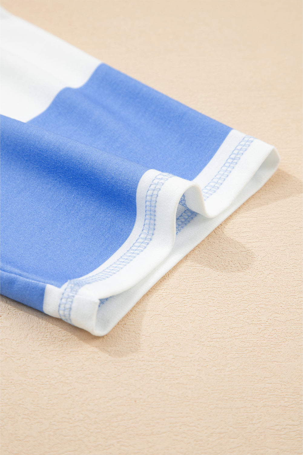 Pink Seam Detail Half Zip Tee Casual Shorts 2pcs Set