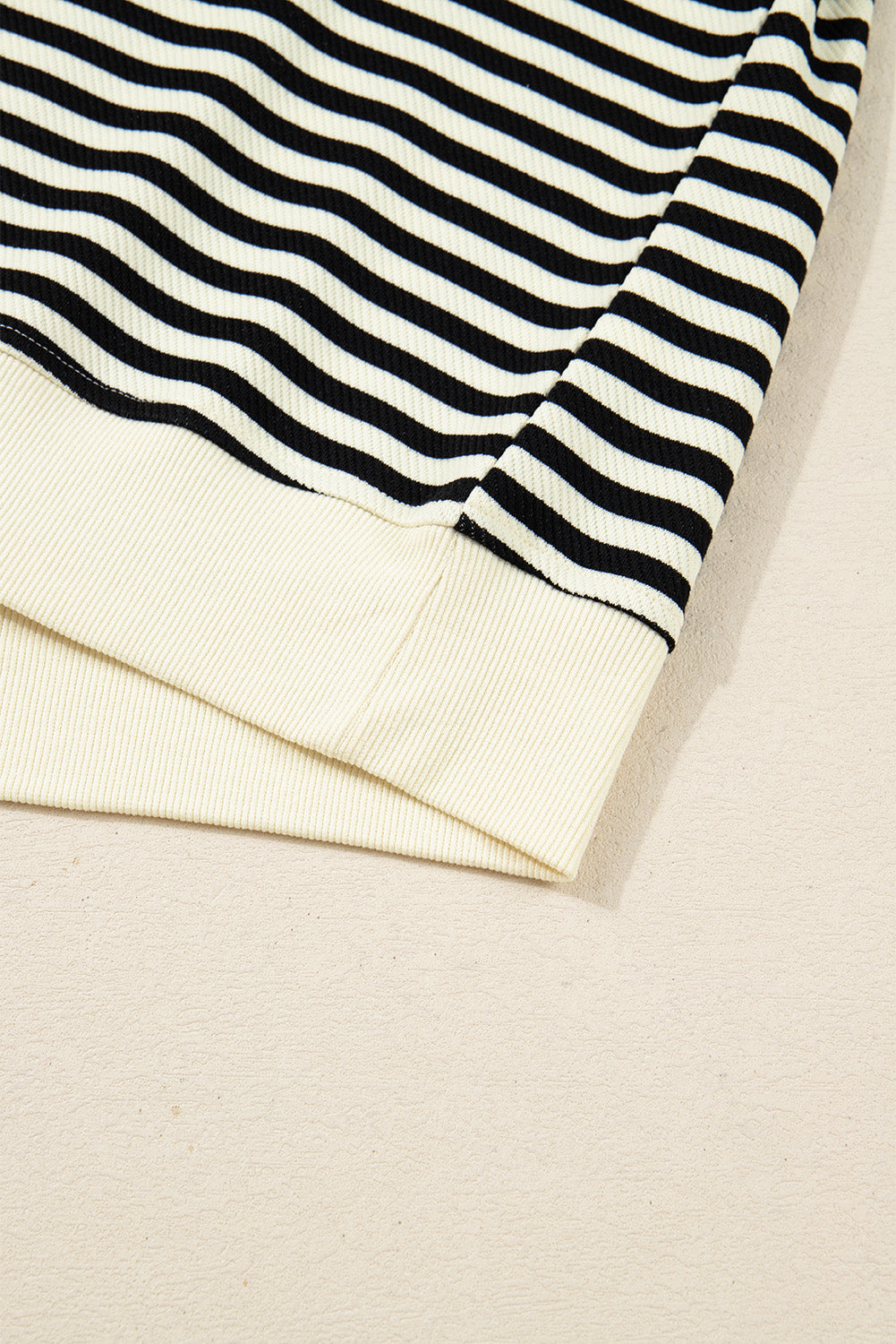 Black Stripe Textured Drop Shoulder Pullover Top Drawstring Mini Skort Two Piece Dress Set