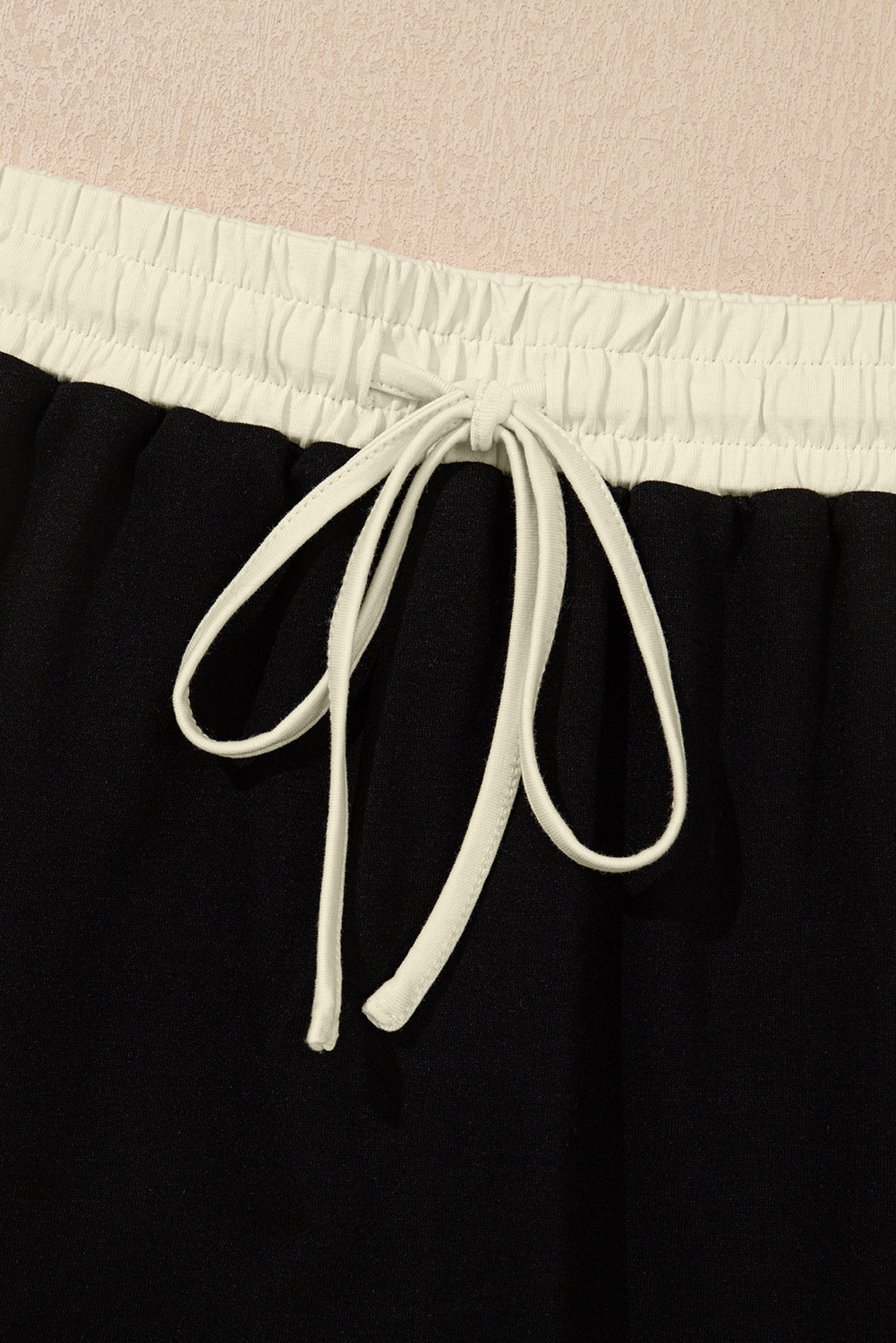 Moonlight Jade Colorblock Edge Drop Shoulder T Shirt and Skort 2Pcs Set