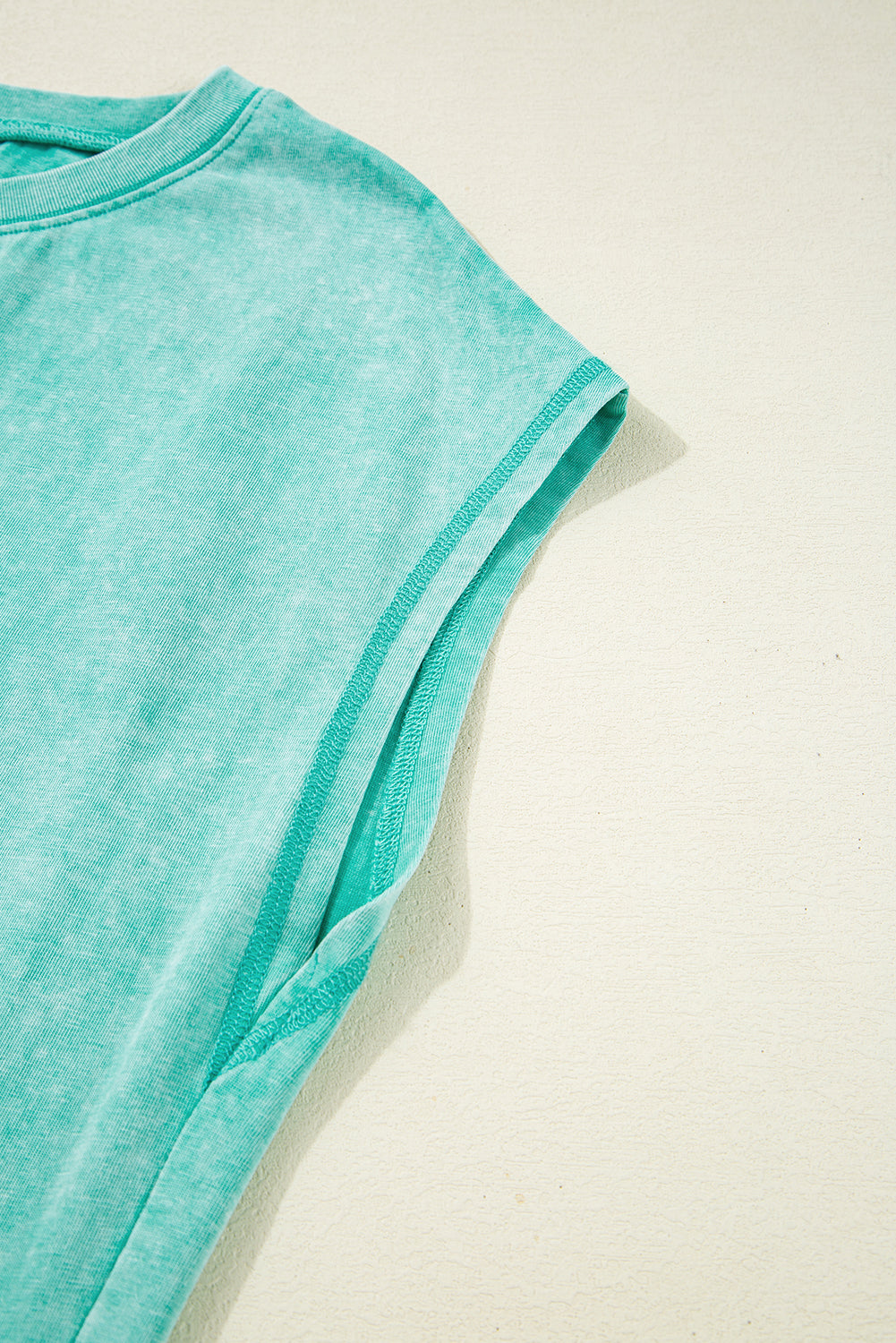 Clearly Aqua Mineral Wash Pocketed T-shirt Dress