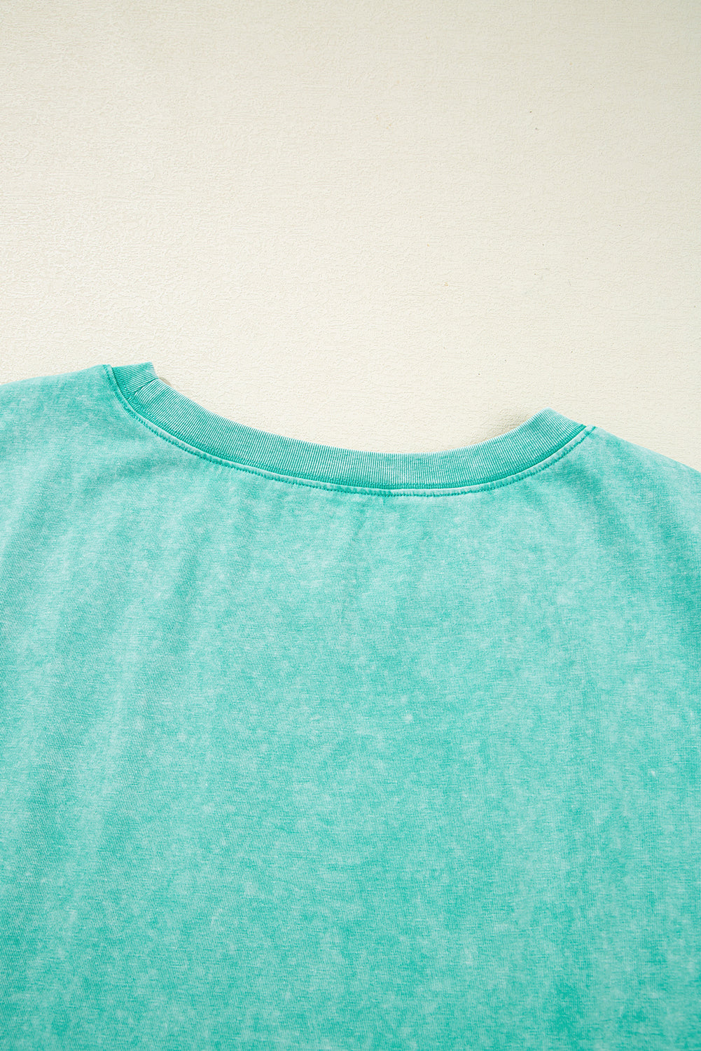 Clearly Aqua Mineral Wash Pocketed T-shirt Dress