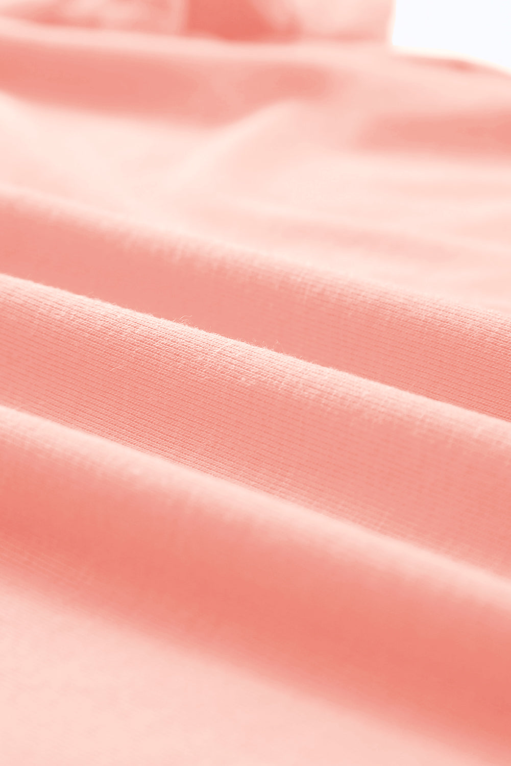 Sachet Pink Solid Color Basic Crew Neck Plain Tee