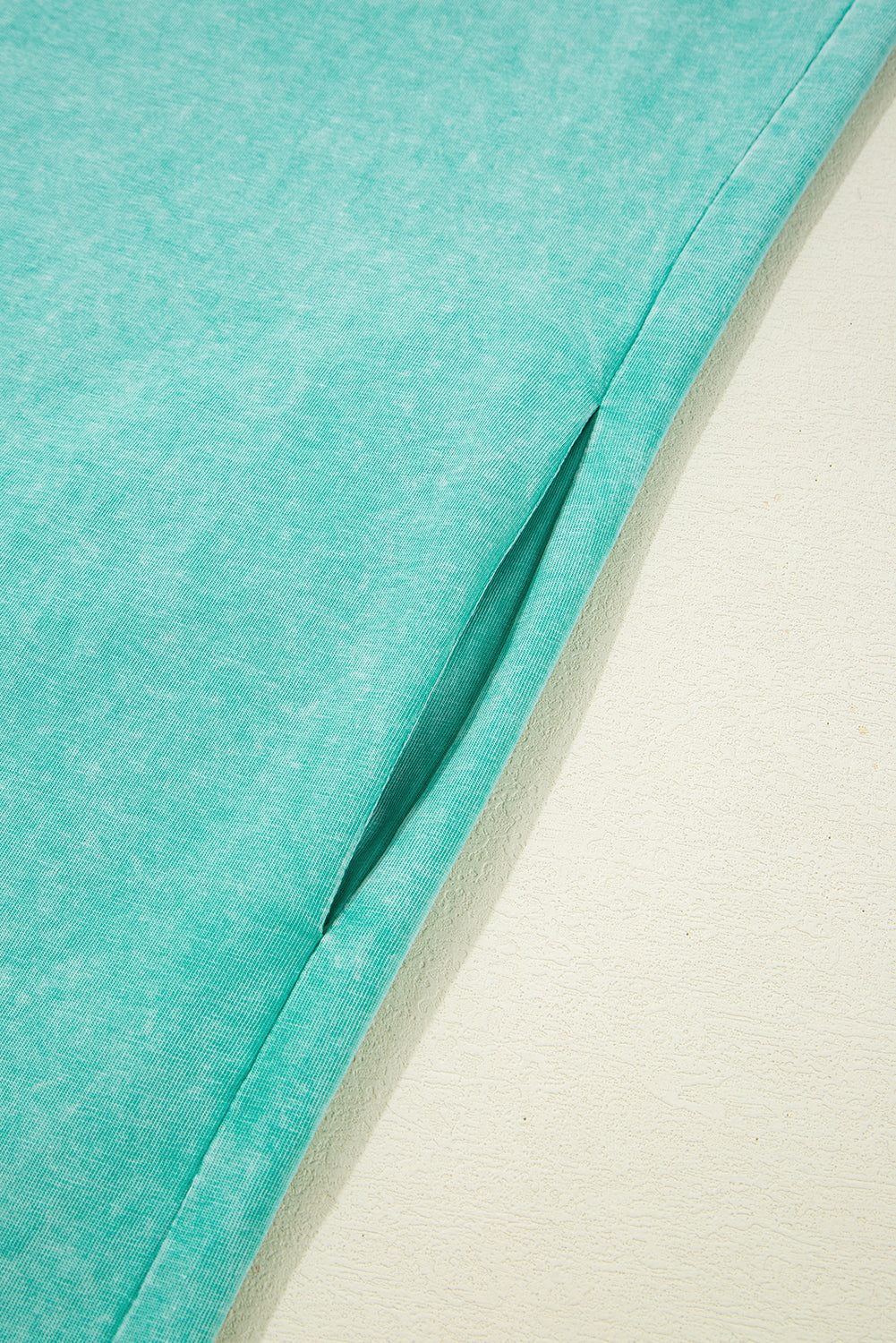 Clearly Aqua Mineral Wash Pocketed T-shirt Dress