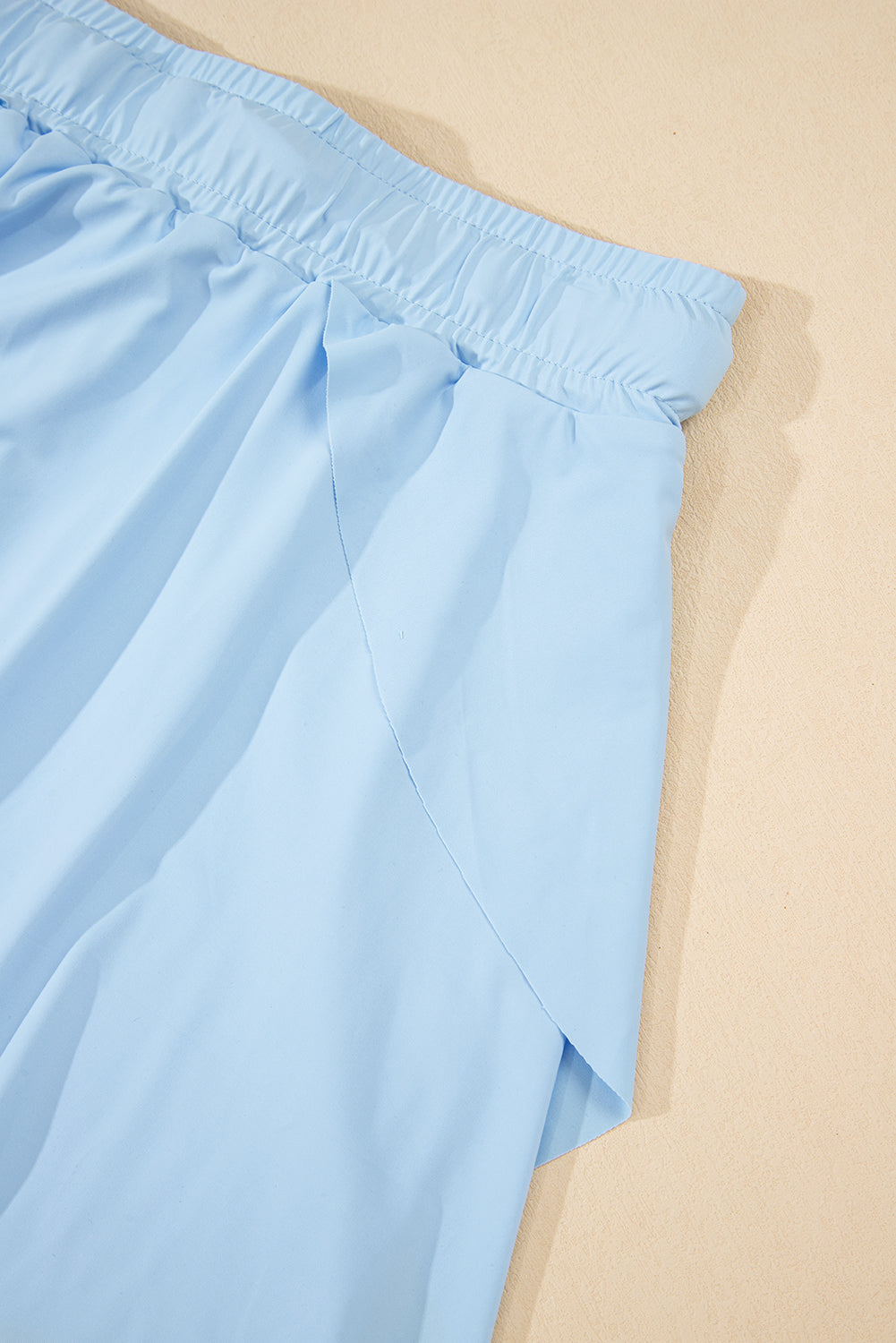 Bonbon Drawstring High Waist Lined Tennis Skort
