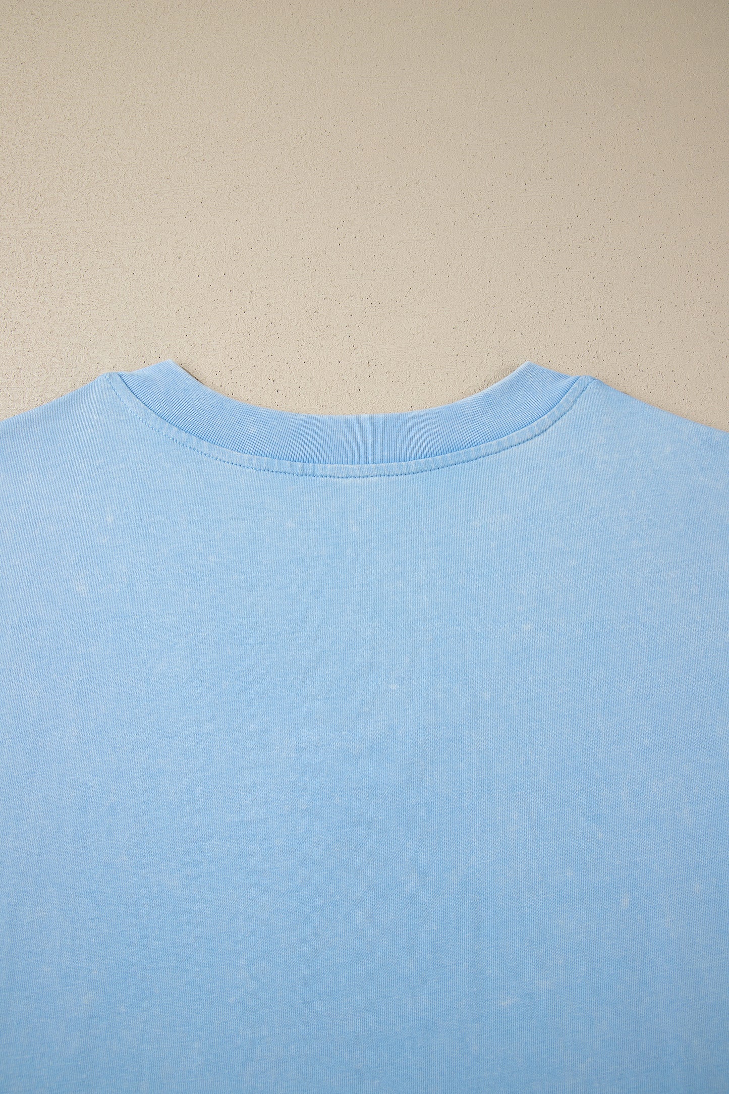 Beau Blue Mineral Wash V Neck Tee Matching Skort Set