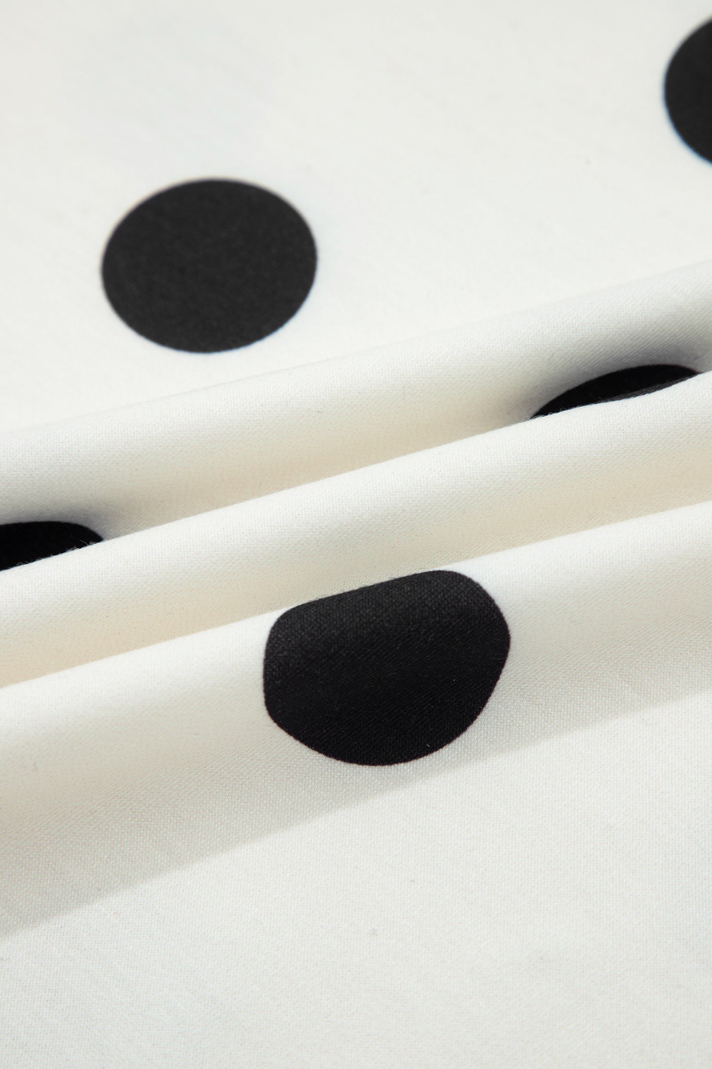 White Ribbed Trim Polka Dot Print Tank Split Mini Skort 2pcs Set