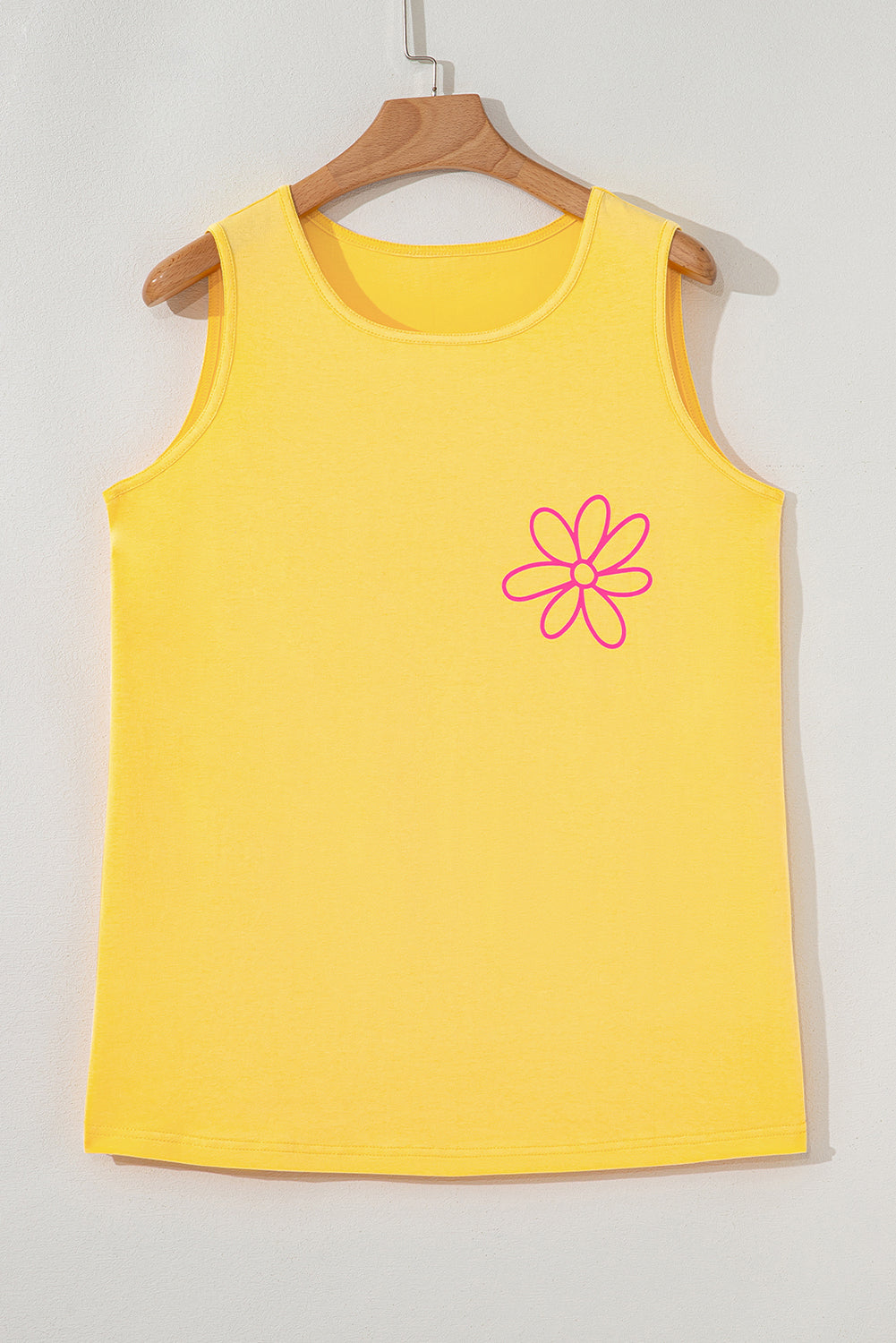 Blue Sun Graphic Summer Tank Top