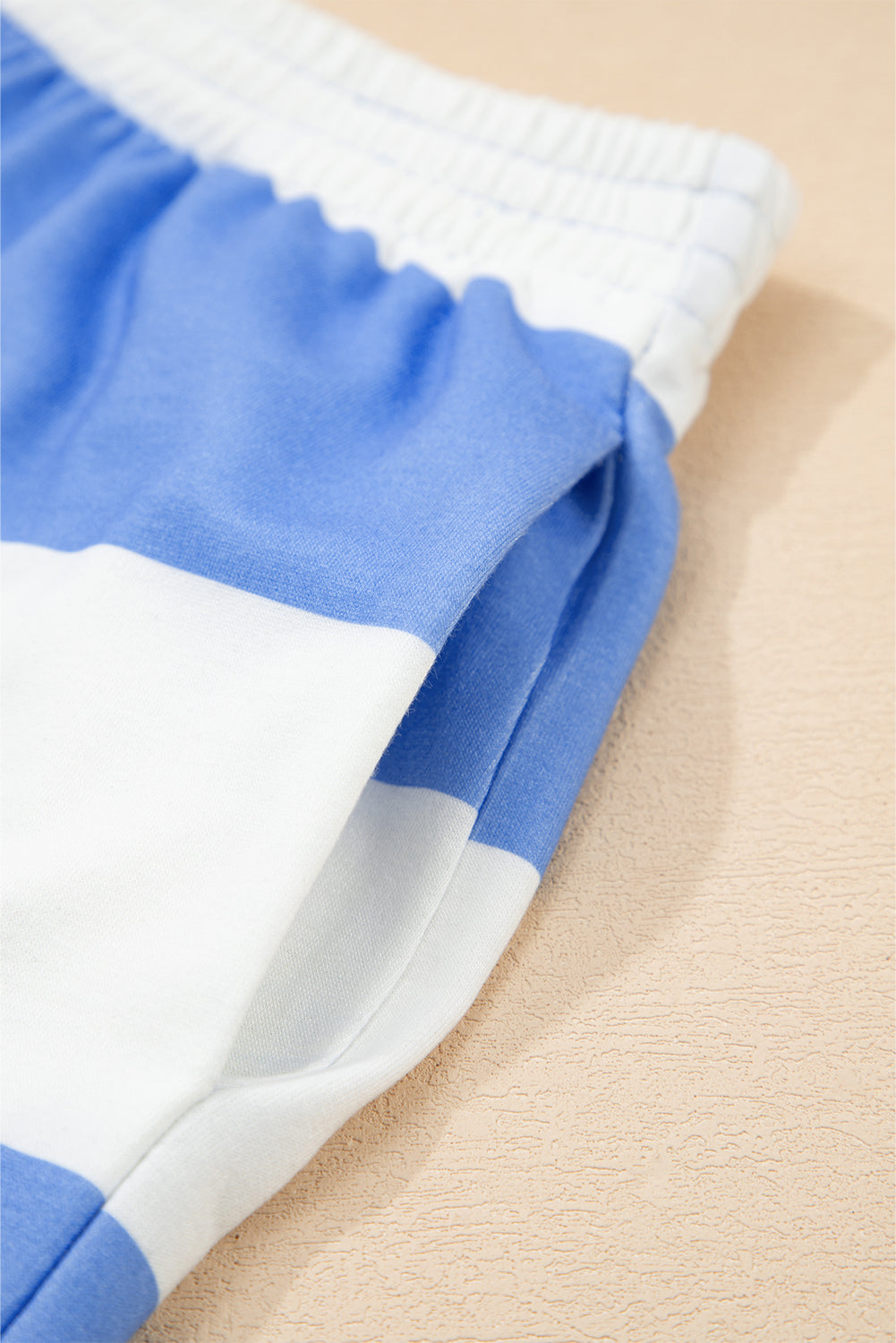Pink Seam Detail Half Zip Tee Casual Shorts 2pcs Set