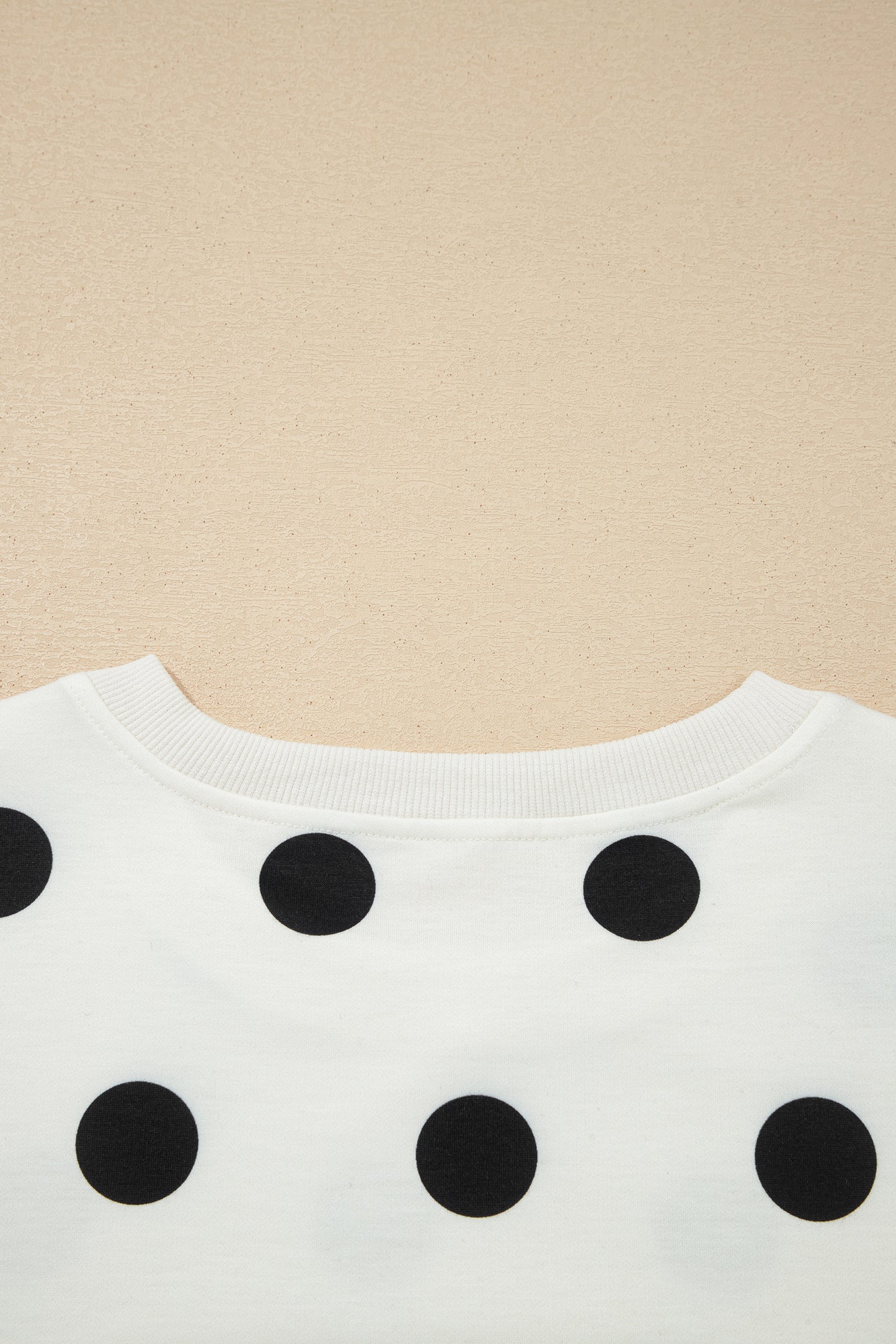 White Ribbed Trim Polka Dot Print Tank Split Mini Skort 2pcs Set