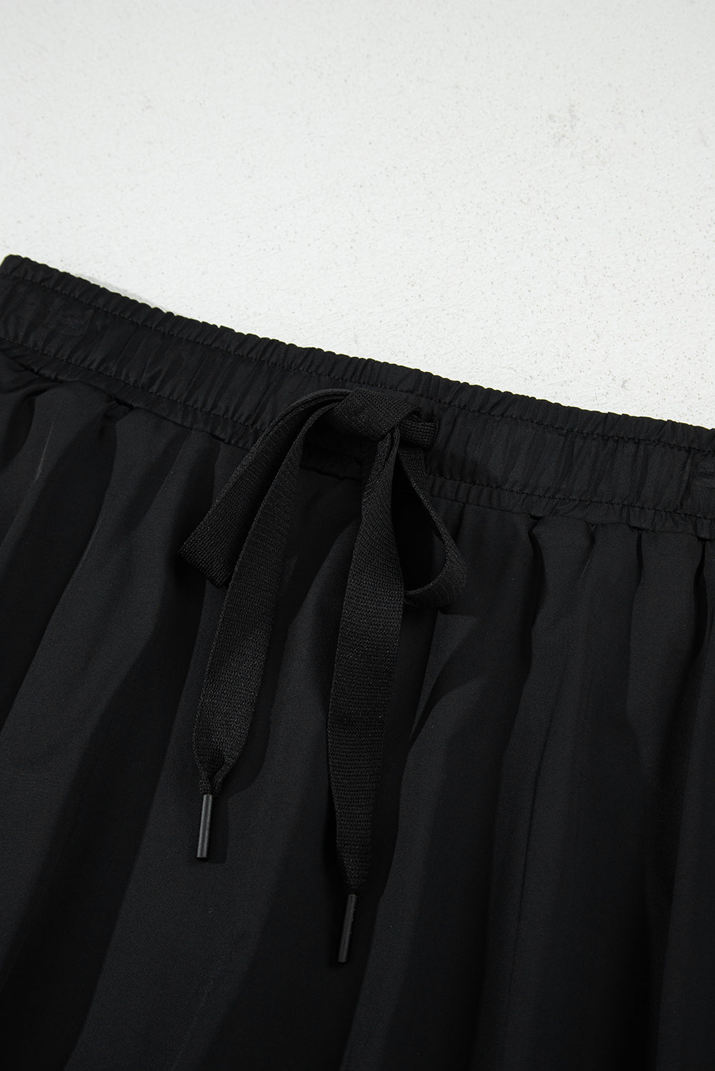 Bonbon Drawstring High Waist Lined Tennis Skort