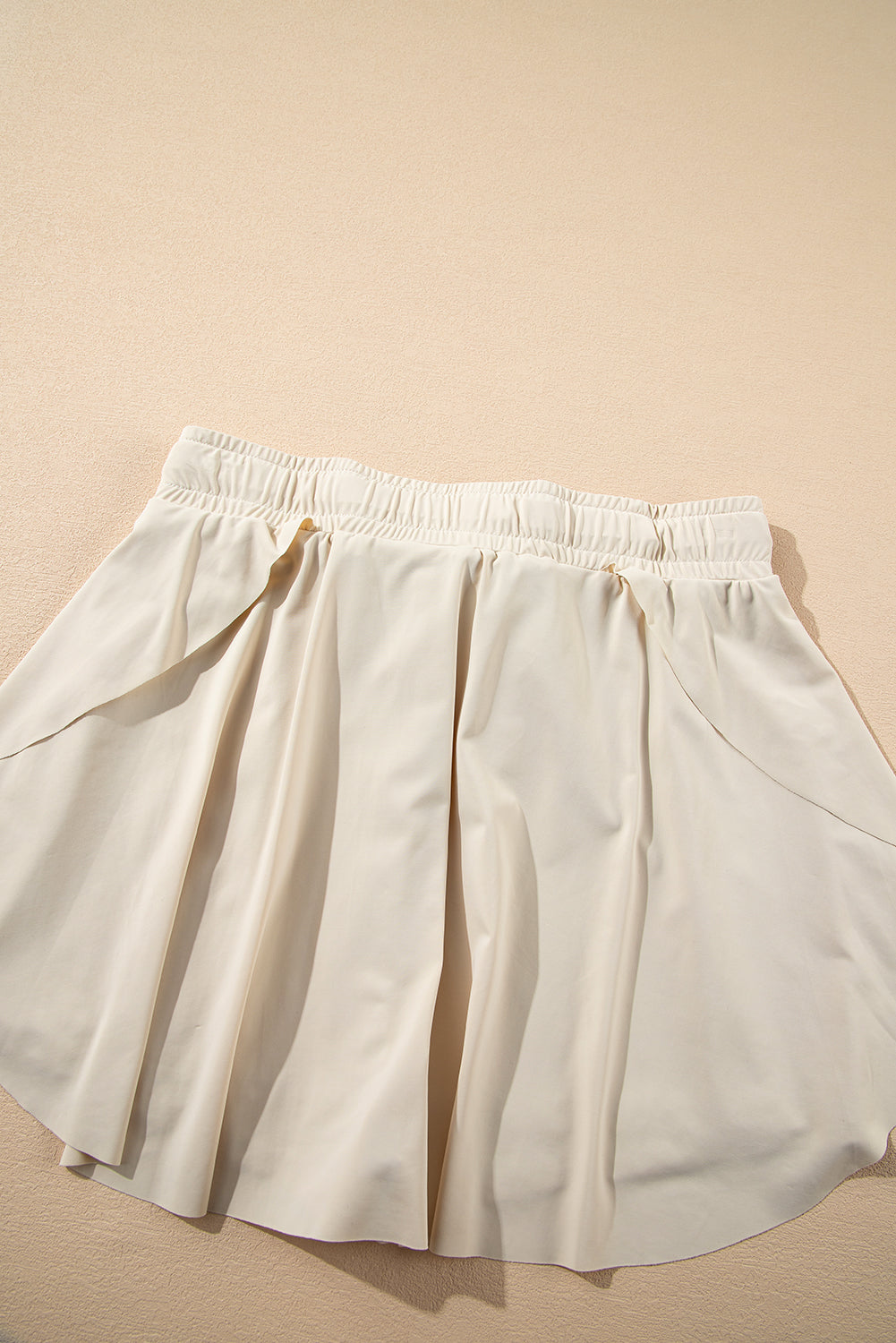 Bonbon Drawstring High Waist Lined Tennis Skort